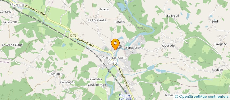 localisation de l'entreprise UNION SPORTIVE PERIGORD FOOT SAINT JEAN CORGNAC SARRAZAC  CORGNAC SUR L'ISLE