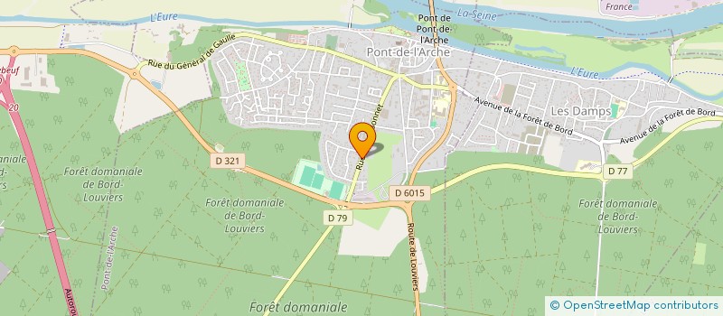 localisation de l'entreprise UNION SPORTIVE PONT DE L ARCHE CANTON  PONT-DE-L'ARCHE