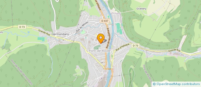 localisation de l'entreprise UNION SPORTIVE PONT DE ROIDE - VERMONDANS  PONT-DE-ROIDE-VERMONDANS