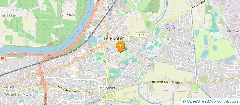 localisation de l'entreprise UNION SPORTIVE PONTETIENNE NATATION  LE PONTET