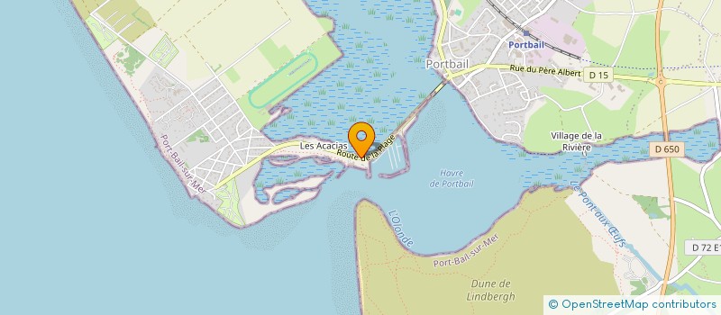 localisation de l'entreprise UNION SPORTIVE PORTBAILLAISE SPORT NAUTIQUES  PORT-BAIL-SUR-MER