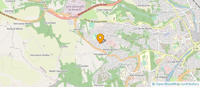 localisation de l'entreprise UNION SPORTIVE PORTUGAISE à QUIMPER