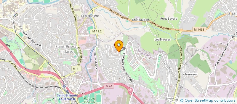 localisation de l'entreprise UNION SPORTIVE POUR MONTREYNAUD   -  U.S.M  SAINT-ETIENNE