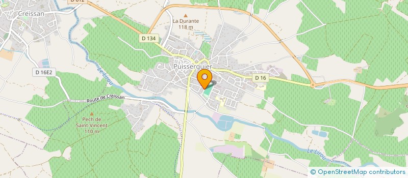 localisation de l'entreprise UNION SPORTIVE PUISSERGUIER  PUISSERGUIER