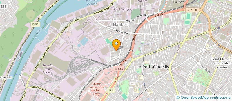 localisation de l'entreprise UNION SPORTIVE QUEVILLY ROUEN METROPOLE  LE PETIT-QUEVILLY