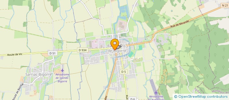 localisation de l'entreprise UNION SPORTIVE RABASTENAISE LUTTE  RABASTENS-DE-BIGORRE