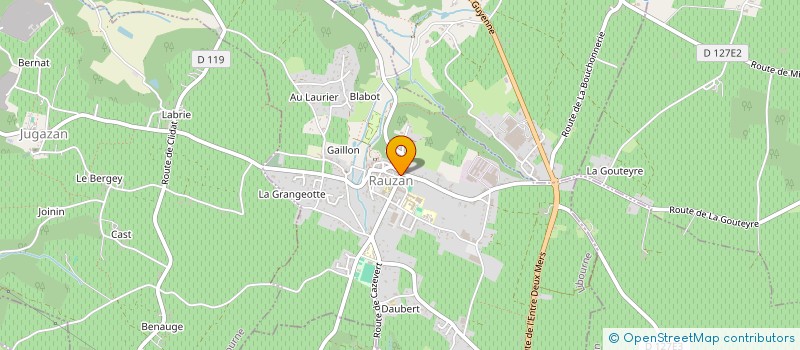 localisation de l'entreprise UNION SPORTIVE RAUZANNAISE-TENNIS  RAUZAN