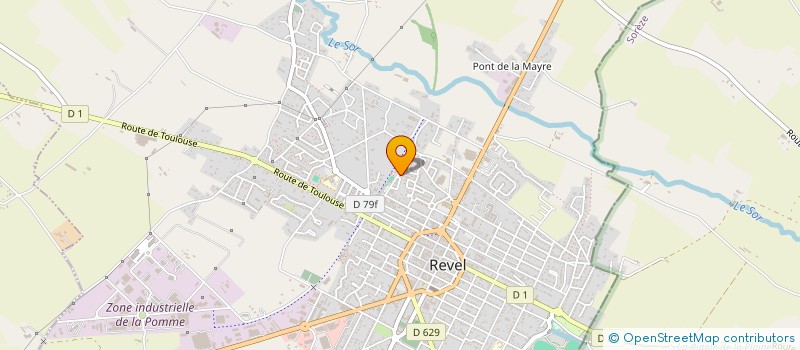 localisation de l'entreprise UNION SPORTIVE REVEL PETANQUE  REVEL