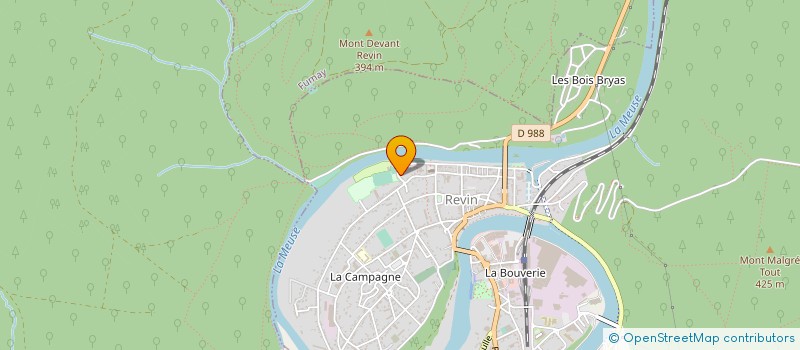 localisation de l'entreprise UNION SPORTIVE REVINOISE  REVIN