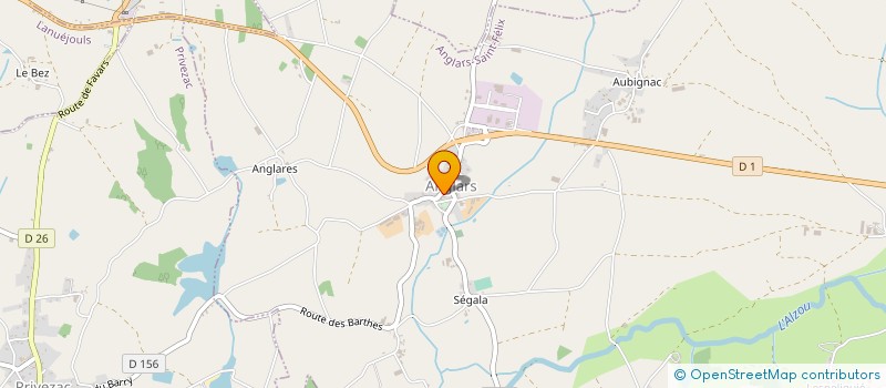 localisation de l'entreprise UNION SPORTIVE RIGNACOISE  RIGNAC