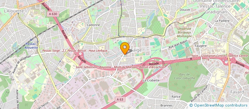 localisation de l'entreprise UNION SPORTIVE SAIGE AMIS DE PESSAC  PESSAC