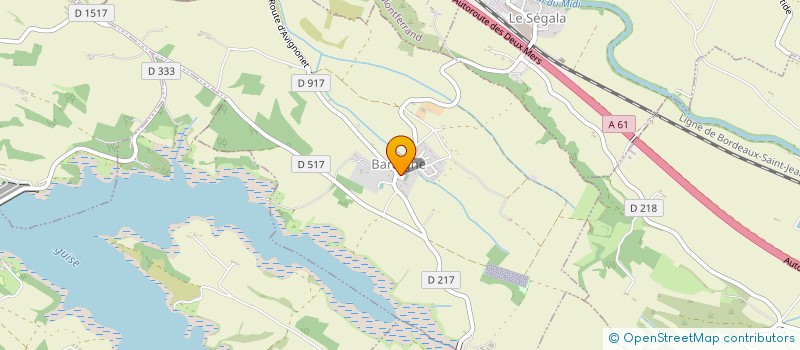 localisation de l'entreprise UNION SPORTIVE SALHERSIENNE  SALLES SUR L'HERS