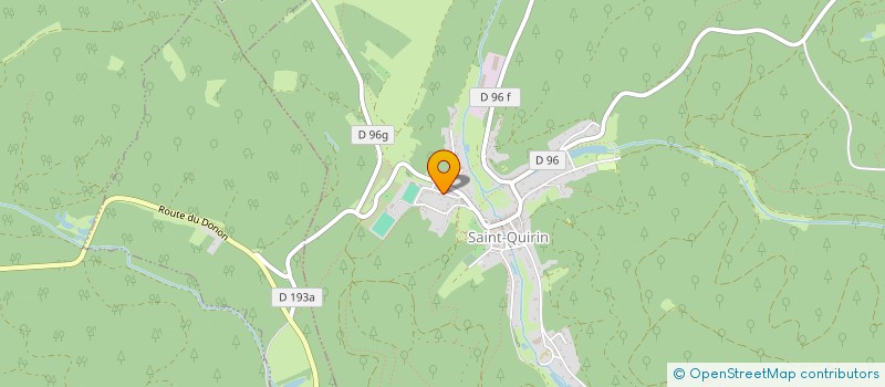 localisation de l'entreprise UNION SPORTIVE SARRES ET DONON  SAINT-QUIRIN