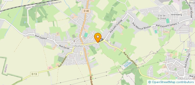 localisation de l'entreprise UNION SPORTIVE SCOLAIRE DU COLLEGE JEAN MOULIN  WALLERS