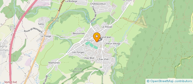 localisation de l'entreprise UNION SPORTIVE SEMNOZ VIEUGY à ANNECY