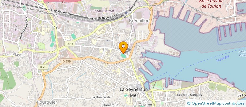 localisation de l'entreprise UNION SPORTIVE SEYNOISE à LA SEYNE-SUR-MER