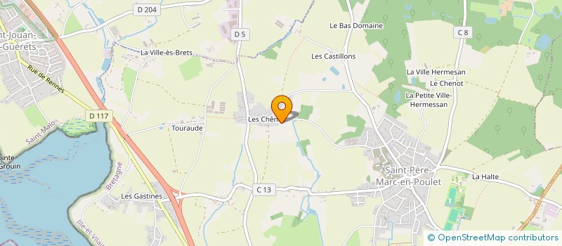 localisation de l'entreprise UNION SPORTIVE ST PERE GYM TONIC TWIRL DANSE  SAINT-PERE-MARC-EN-POULET