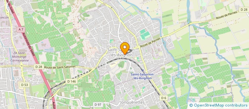 localisation de l'entreprise UNION SPORTIVE ST SATURNINOISE FOOTBALL  SAINT-SATURNIN-LES-AVIGNON