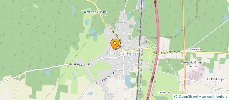 localisation de l'entreprise UNION SPORTIVE TENNIS DE THEILLAY  THEILLAY