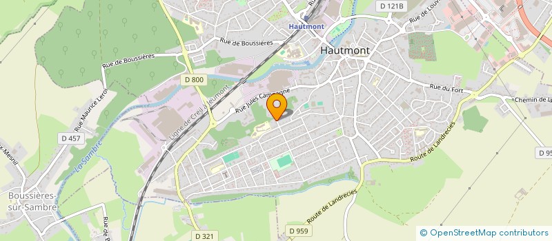 localisation de l'entreprise UNION SPORTIVE TENNIS TABLE HAUTMONT à HAUTMONT