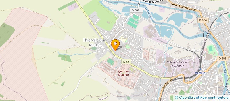 localisation de l'entreprise UNION SPORTIVE THIERVILLE JUDO à THIERVILLE-SUR-MEUSE