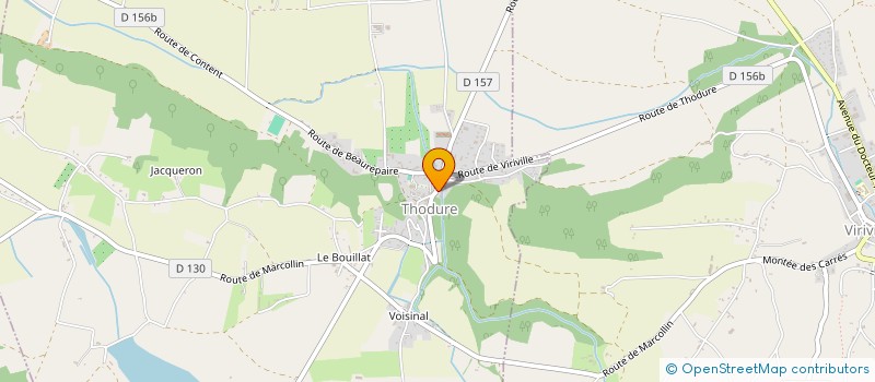 localisation de l'entreprise UNION SPORTIVE THODURE BEAUREPAIRE  THODURE