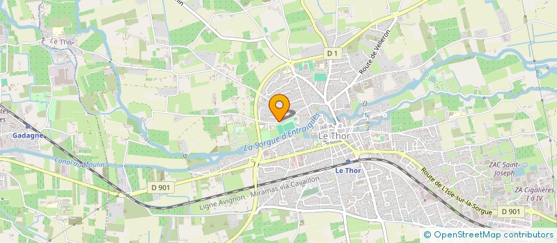 localisation de l'entreprise UNION SPORTIVE THOROISE  LE THOR