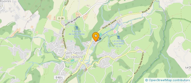 localisation de l'entreprise UNION SPORTIVE VALDAINOISE BASKET  SAINT-GEOIRE-EN-VALDAINE