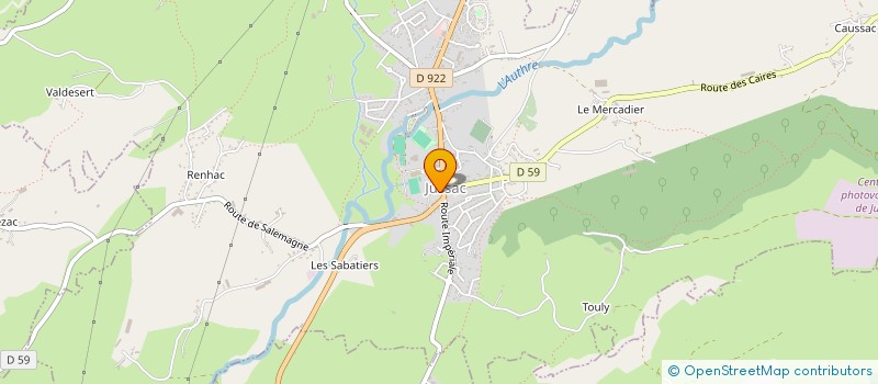localisation de l'entreprise UNION SPORTIVE VALLEE DE L'AUTHRE à JUSSAC