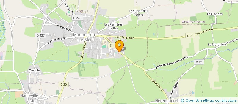 localisation de l'entreprise UNION SPORTIVE VANNE SIENNE ET MER  MONTMARTIN-SUR-MER