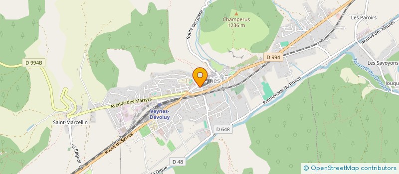 localisation de l'entreprise UNION SPORTIVE VEYNES - SERRES FOOTBALL à VEYNES
