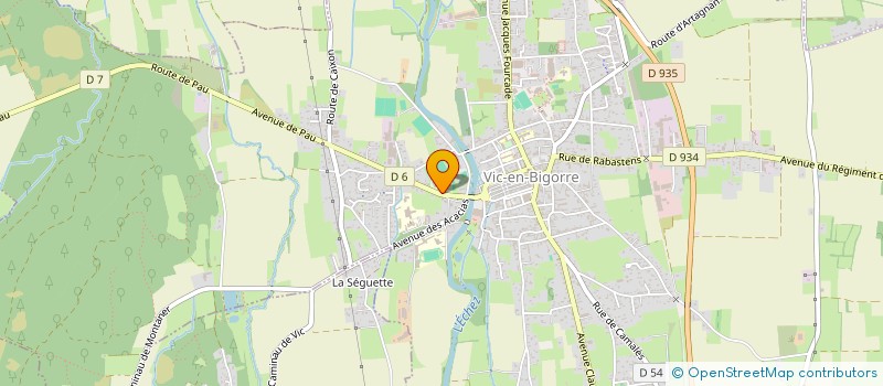 localisation de l'entreprise UNION SPORTIVE VICQUOISE XV à VIC-EN-BIGORRE