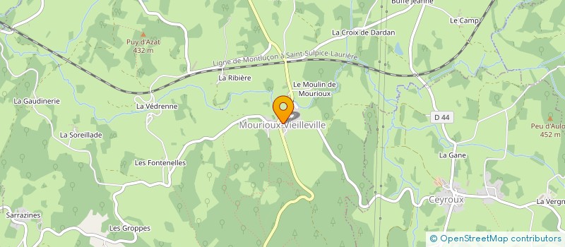 localisation de l'entreprise UNION SPORTIVE VIEILLEVILLOISE à MOURIOUX-VIEILLEVILLE