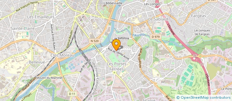localisation de l'entreprise UNION SPORTIVE VIGENAL BASTIDE 87 à LIMOGES