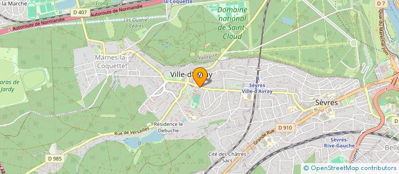 localisation de l'entreprise UNION SPORTIVE VILLE D'AVRAY à VILLE-D'AVRAY