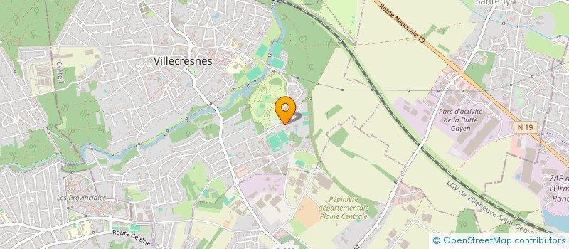 localisation de l'entreprise UNION SPORTIVE VILLECRESNES  VILLECRESNES