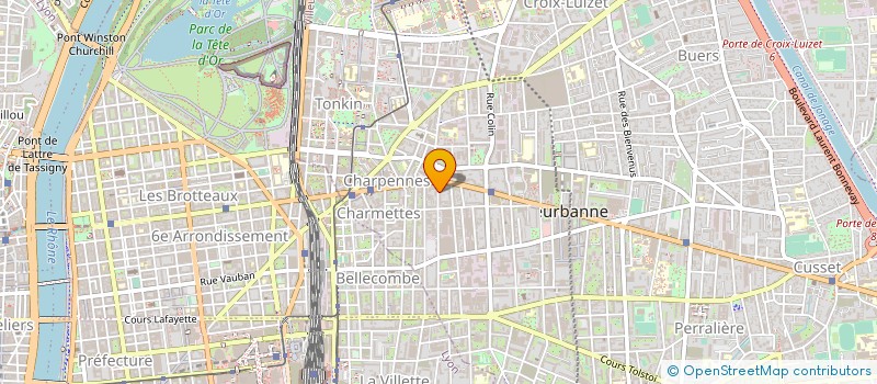 localisation de l'entreprise UNION SPORTIVE VILLEURBANNE VOLLEY-BALL  VILLEURBANNE