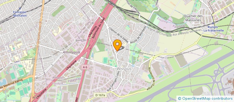 localisation de l'entreprise UNION SPORTIVE WISSOUS  WISSOUS