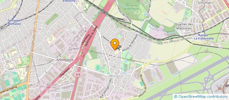 localisation de l'entreprise UNION SPORTIVE WISSOUS VB (USW VB)  WISSOUS