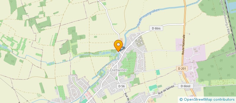 localisation de l'entreprise UNION  SPORTIVE ZIMMERSHEIM ESCHENTZWILLER  ZIMMERSHEIM