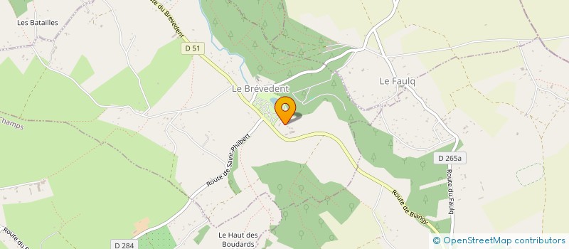 localisation de l'entreprise UNION ST SEBASTIEN DES CONFRERIES DE CHARITE DU CALVADOS  LE BREVEDENT