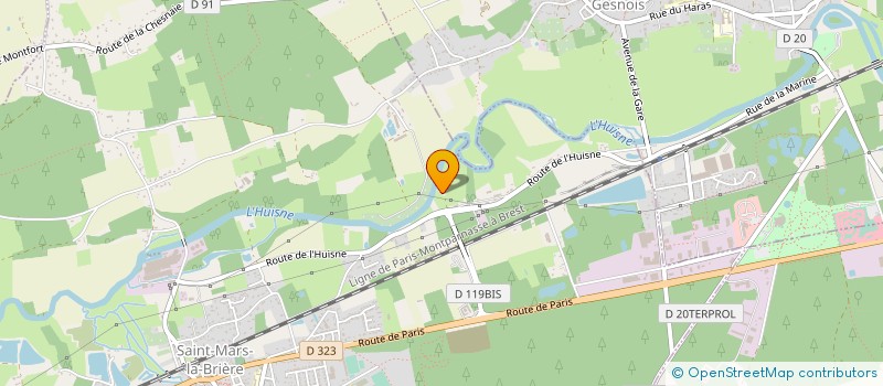 localisation de l'entreprise UNION SUPPORTERS CYCLISTES DE SAINT MARS LA BRIERE  SAINT-MARS-LA-BRIERE