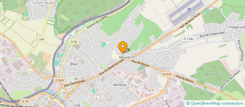 localisation de l'entreprise UNION SYND ARBORIC HORTICOLES  SARREGUEMINES