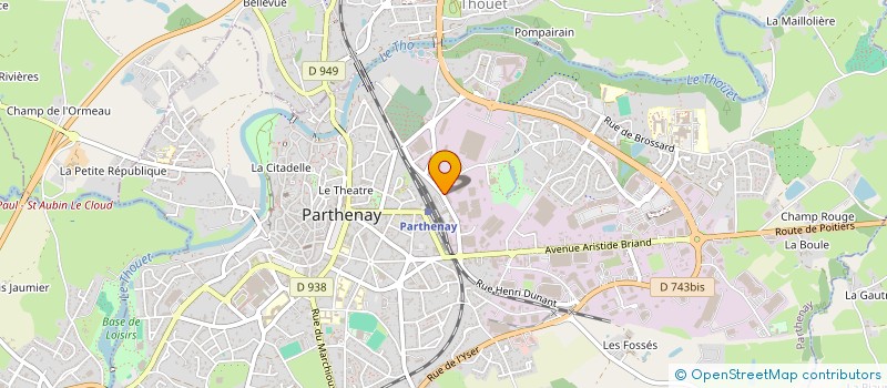 localisation de l'entreprise UNION SYND CHAUFFEURS ROUTIERS  PARTHENAY