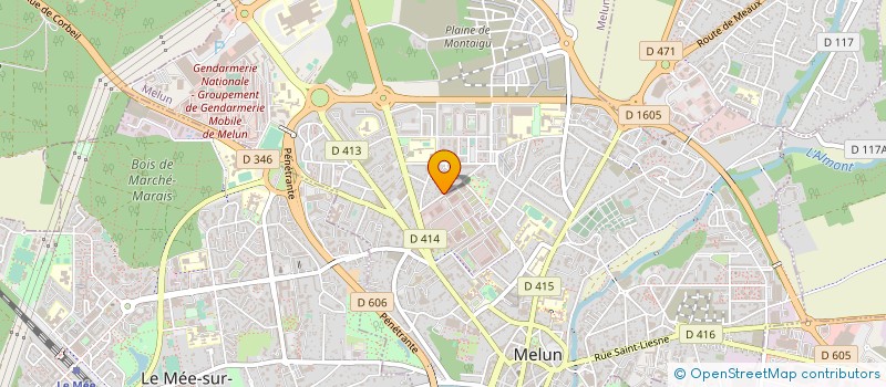 localisation de l'entreprise UNION SYND DEPA CGT SANTE EDUC à MELUN