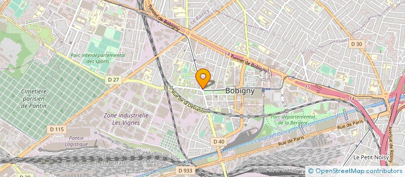 localisation de l'entreprise UNION SYND PERSONNEL COMMER DISTRI SCES à BOBIGNY