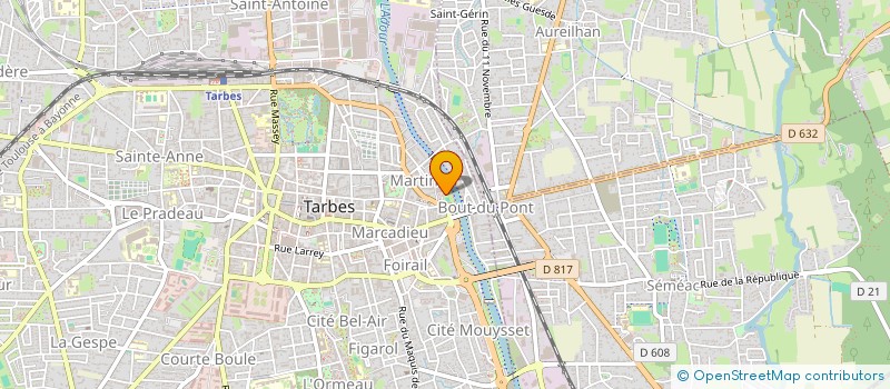 localisation de l'entreprise UNION SYNDIC BATIMENT ET BOIS  TARBES