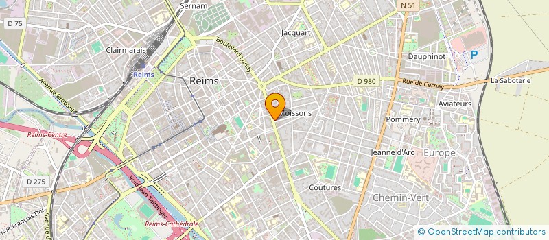 localisation de l'entreprise UNION SYNDICALE CONSTRUCTION à REIMS