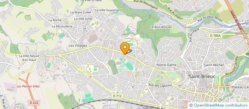 localisation de l'entreprise UNION SYNDICALE DEPARTEMENTALE CGT DE LA SANTE ET DE L’ACTION SOCIALE DES COTES D’ARMOR à SAINT-BRIEUC