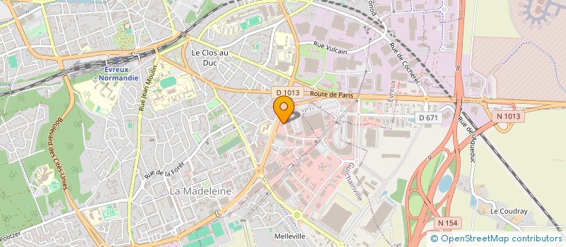 localisation de l'entreprise UNION SYNDICALE DEPARTEMENTALE DE LA SANTE ET DE L'ACTION SOCIALE DE L'EURE (U.S.D.S.A.S.E) à EVREUX